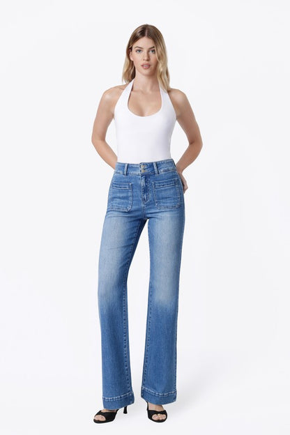 Bang on blue jeans