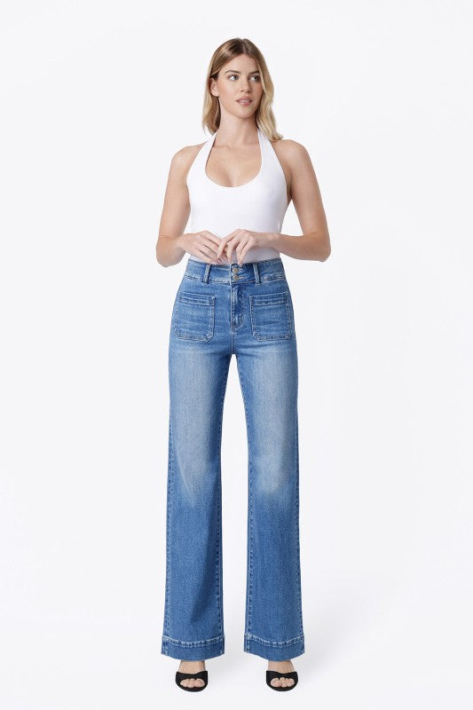 Bang on blue jeans
