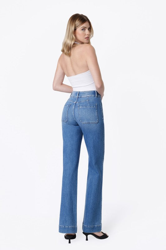 Bang on blue jeans