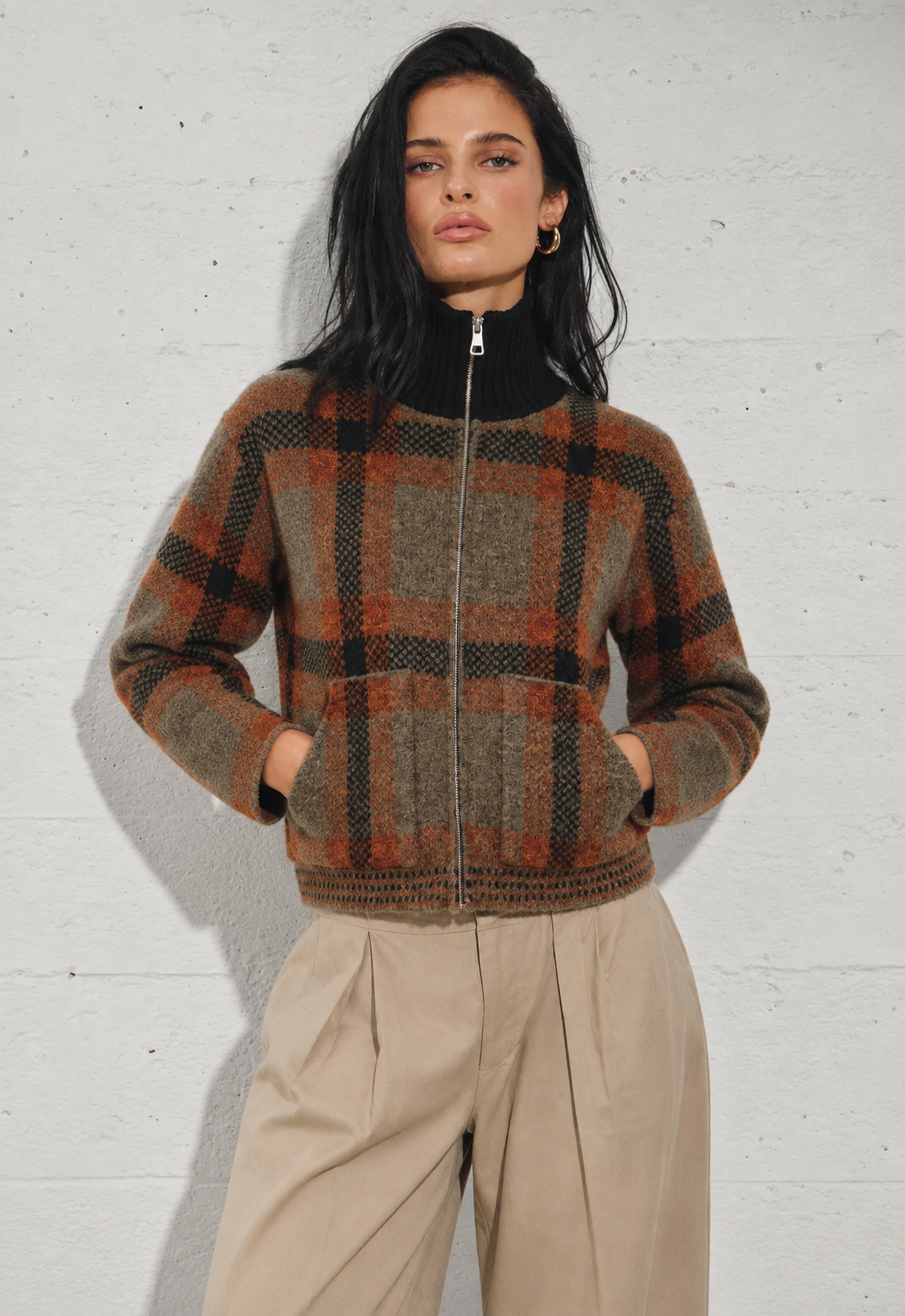 The Camden plaid coat