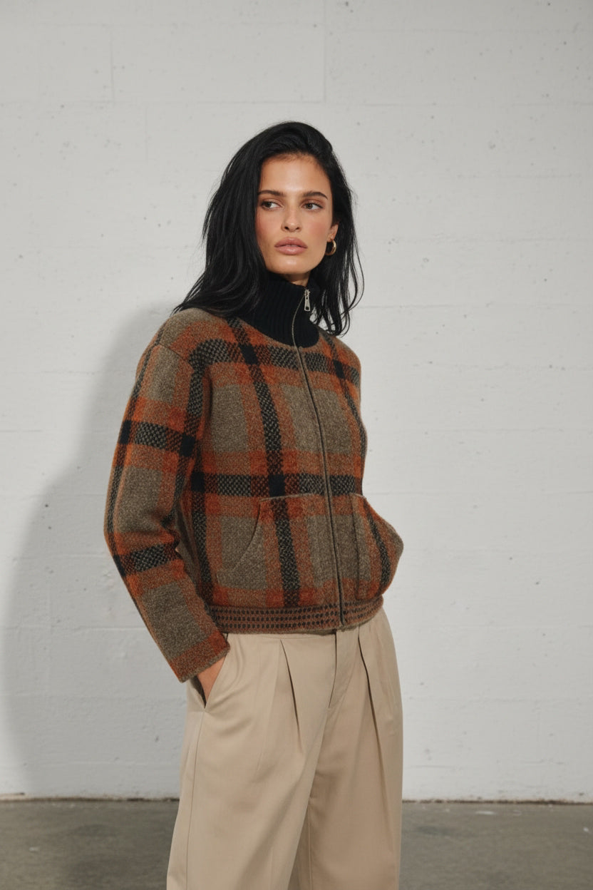 The Camden plaid coat