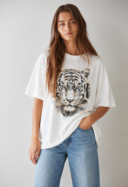 TIGER NEUTRALS GOLD FOIL TEE- PREORDER 09/25