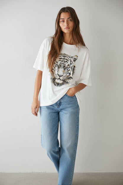 TIGER NEUTRALS GOLD FOIL TEE- PREORDER 09/25