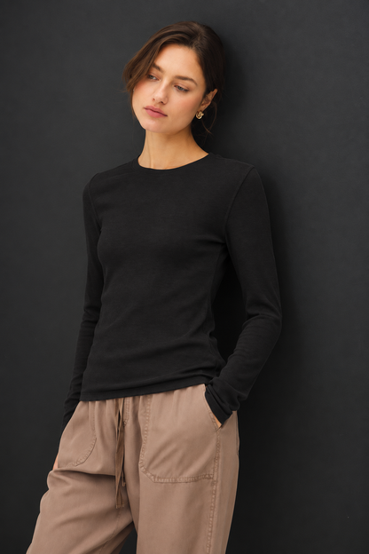 PaperDoll classics long sleeve in black
