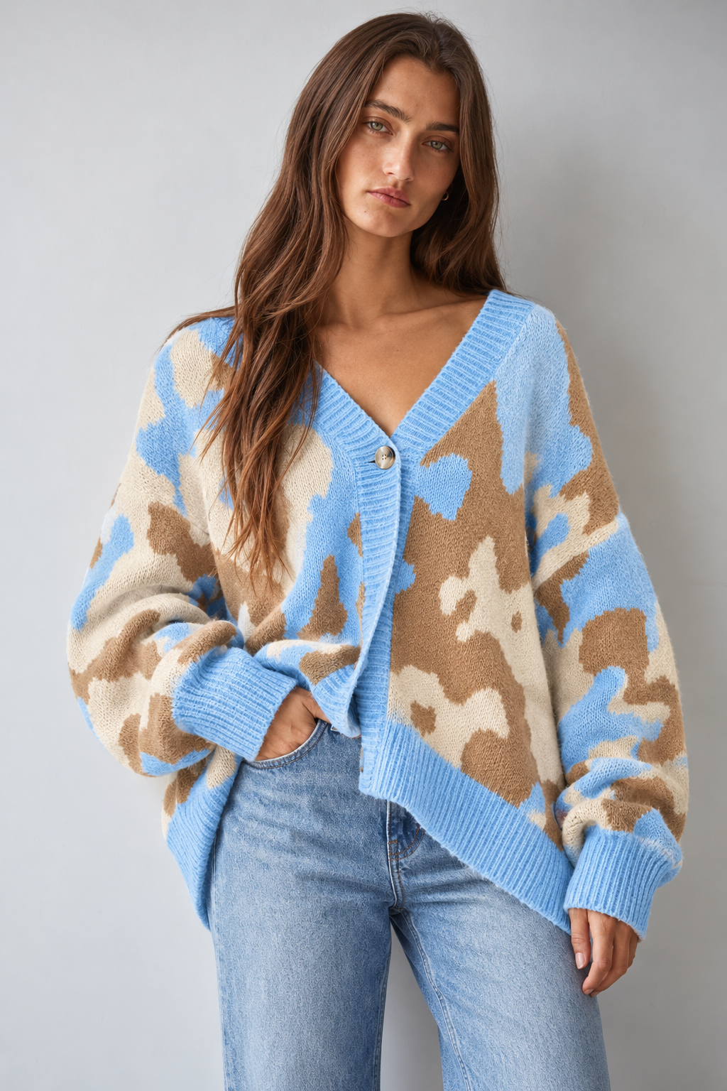 Wilder camo cardigan