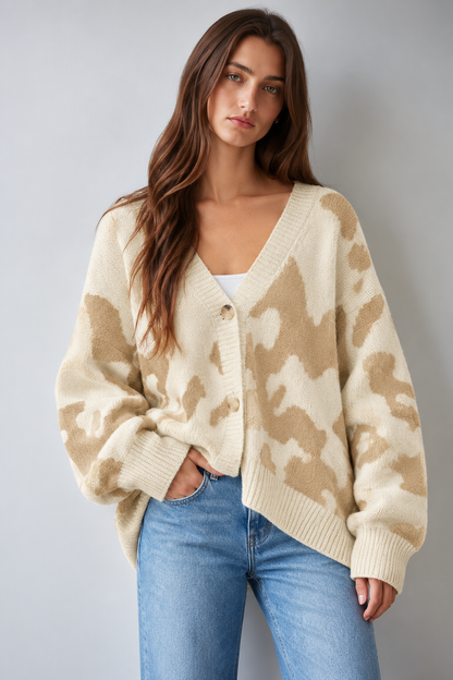 Wilder camo cardigan