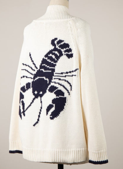 “Her lobster” cardigan (more colors)