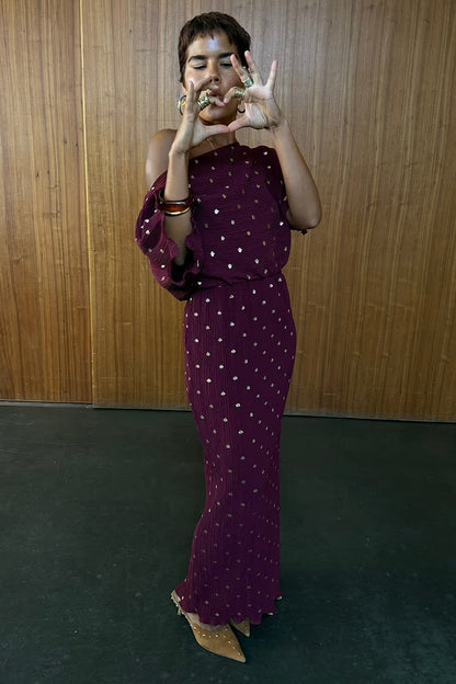 Tilly dress in Burgundy