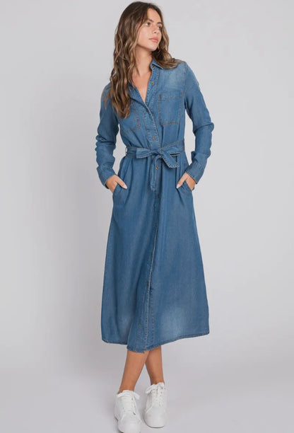 Nicola dress in denim (more options)