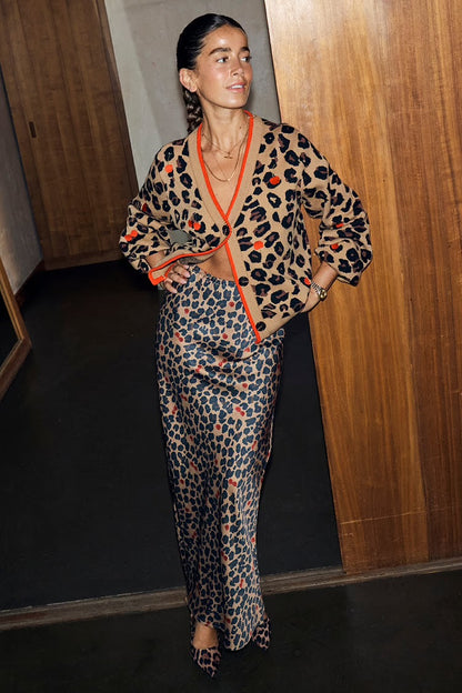 Cherry Leopard Cardi by NFD