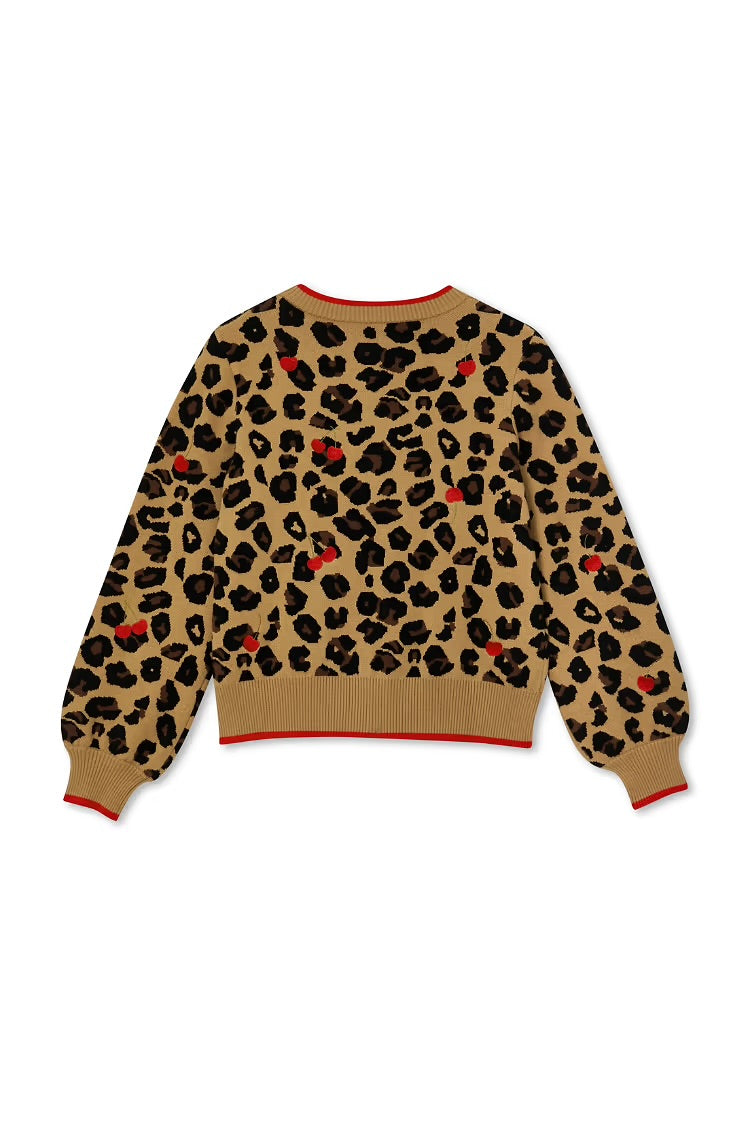 Cherry Leopard Cardi by NFD