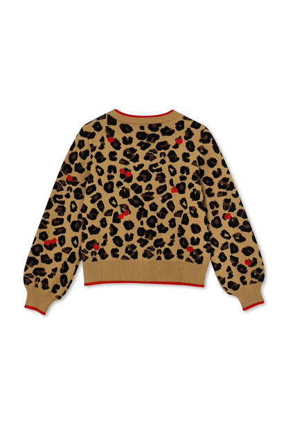 Cherry Leopard Cardi by NFD