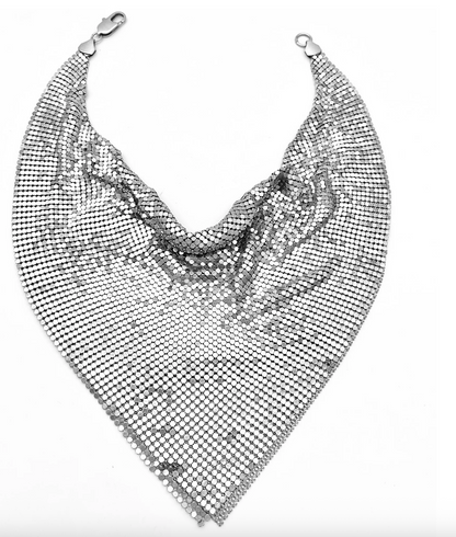 Chain Mail Bandana Scarf  Necklace