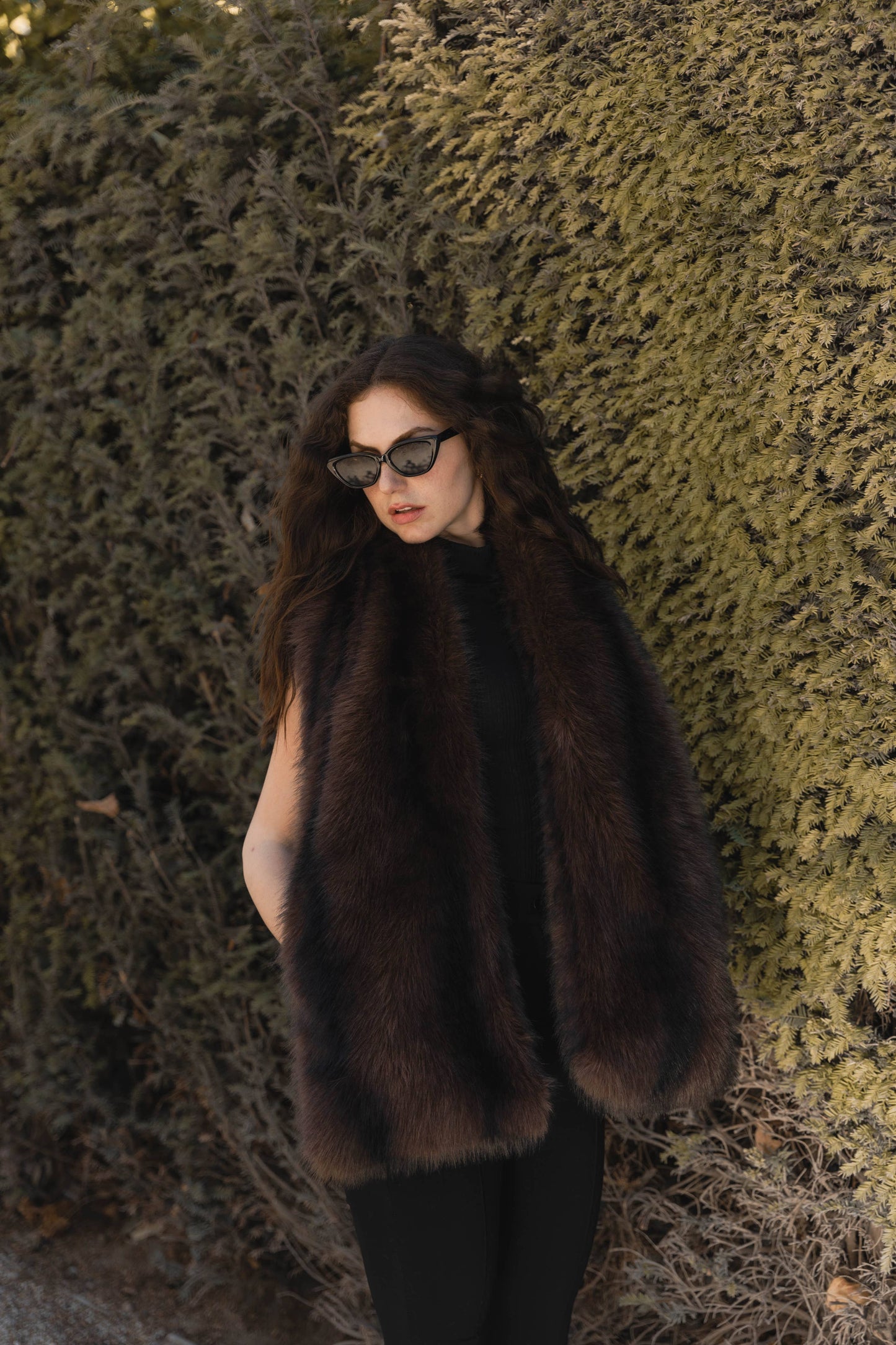 Taryn FUR Scarf w/pockets