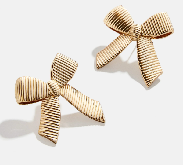 Ribbon Bow Stud Earrings