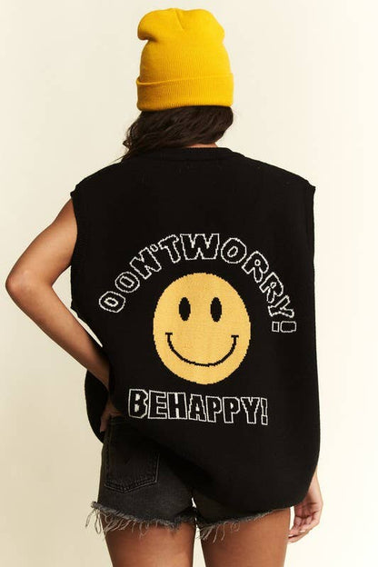 No worries sweater vest