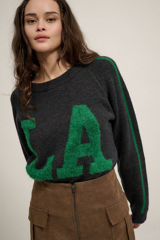 LA varsity knit