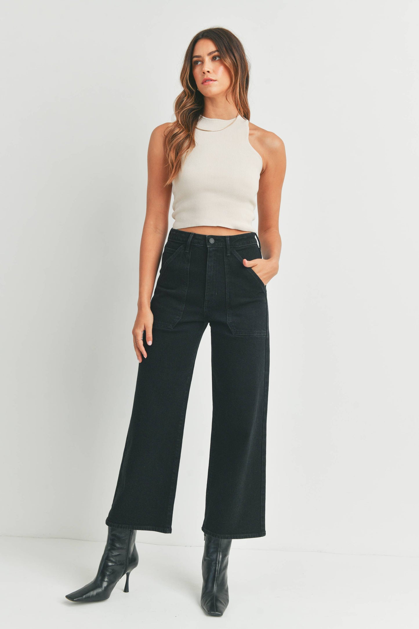 Kyle utility Jean in black