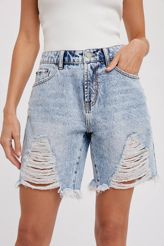 The boyfriend denim shorts