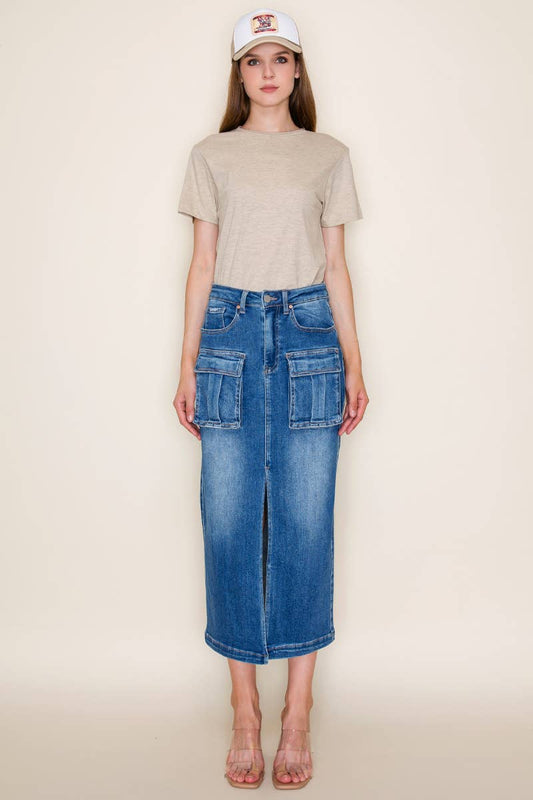 Kylie denim skirt