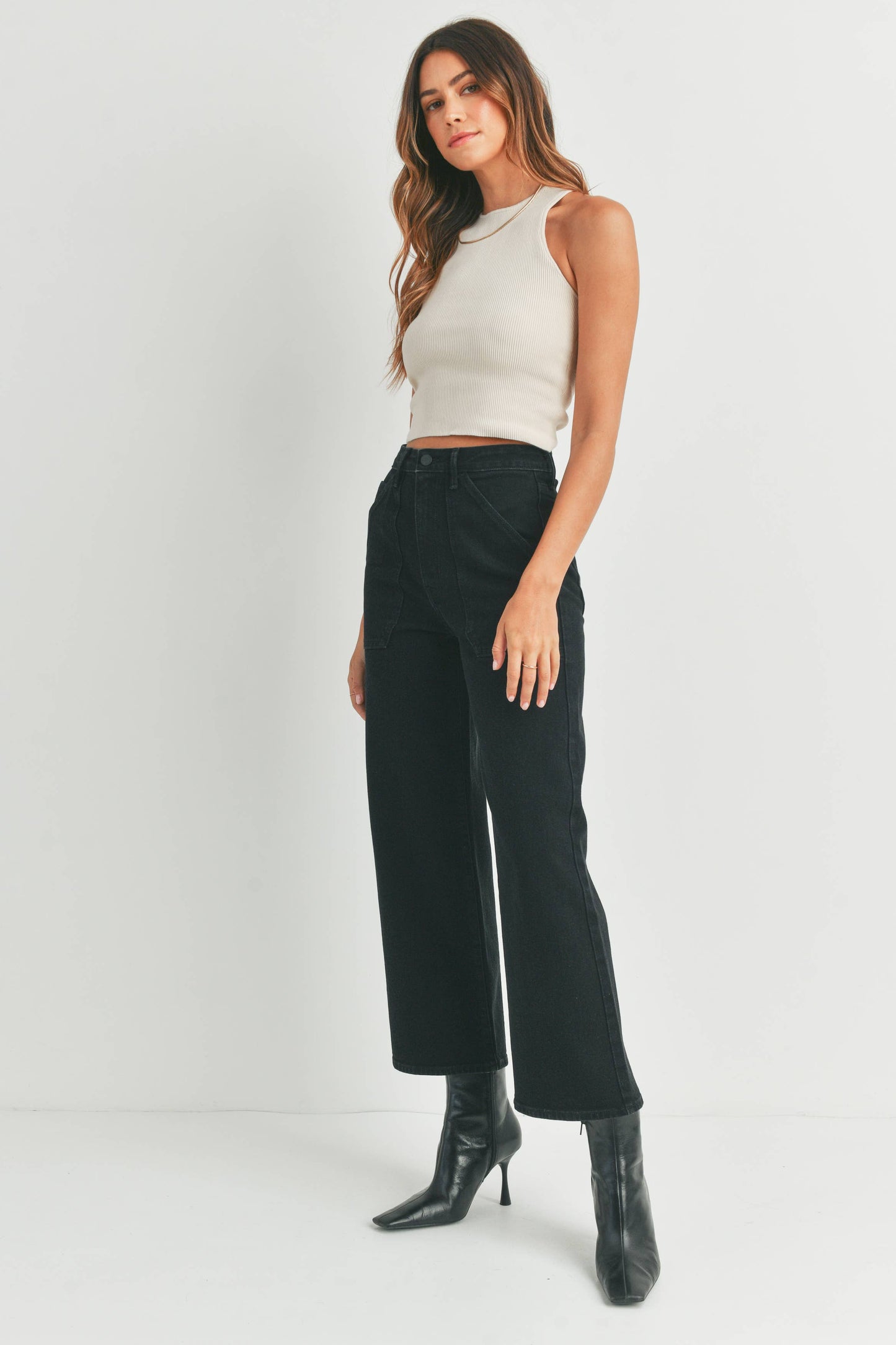 Kyle utility Jean in black