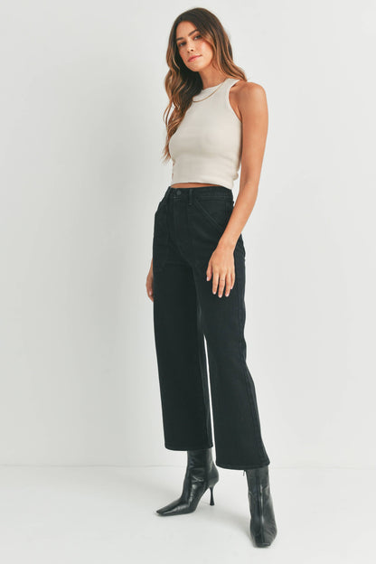 Kyle utility Jean in black