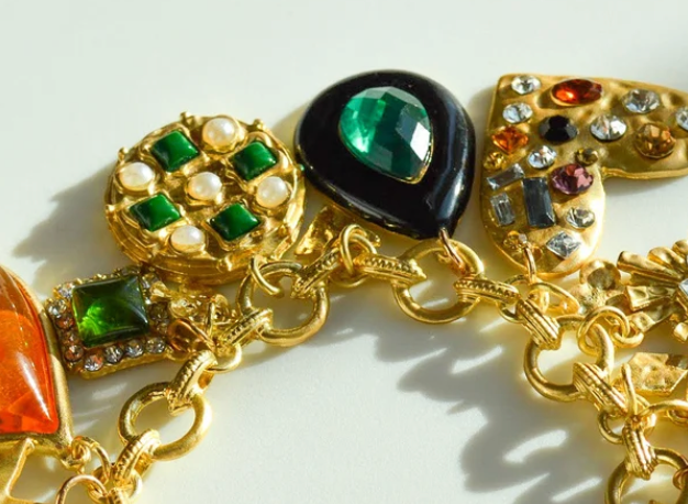 Loads Charm Bracelet- Hearts and Stones