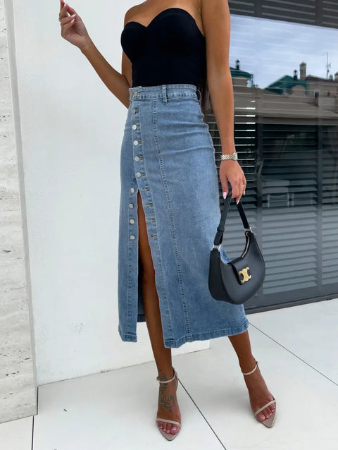 Tristan denim skirt