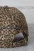 Distressed leopard baseball cap