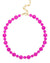 Glass bead collar necklace (multiple colors)