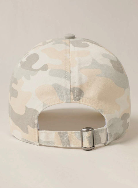 Pale camo baseball hat