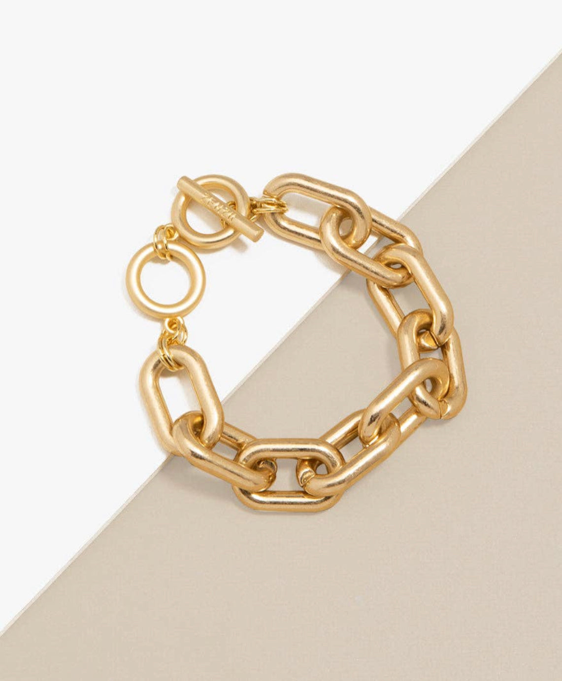 Chunky cable link bracelet