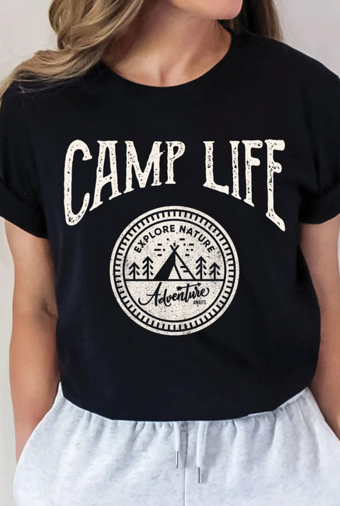 Camp life tee