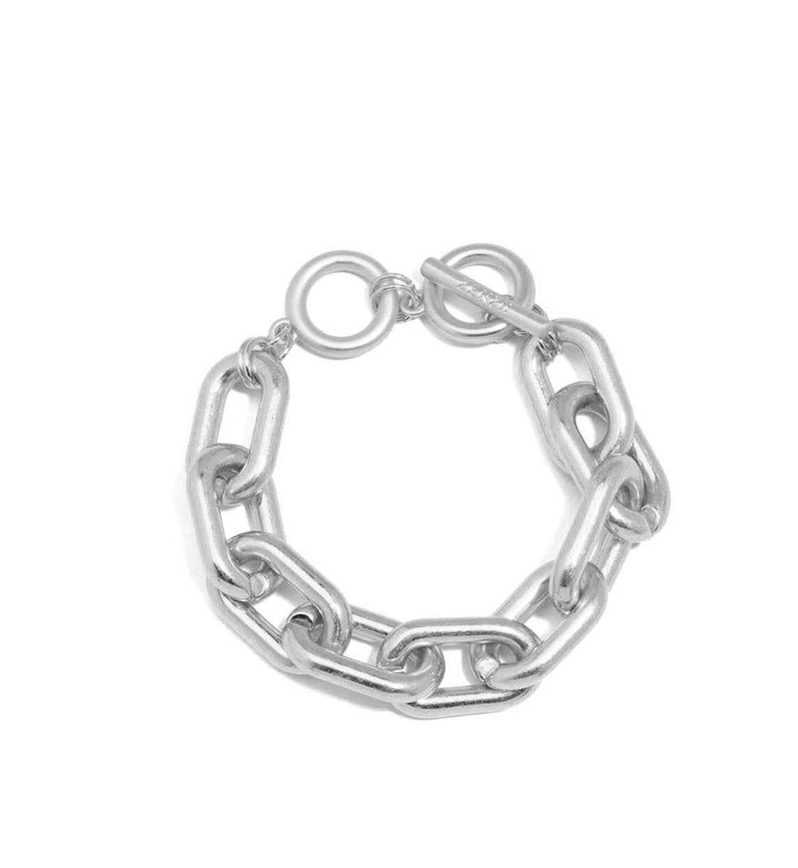 Chunky cable link bracelet