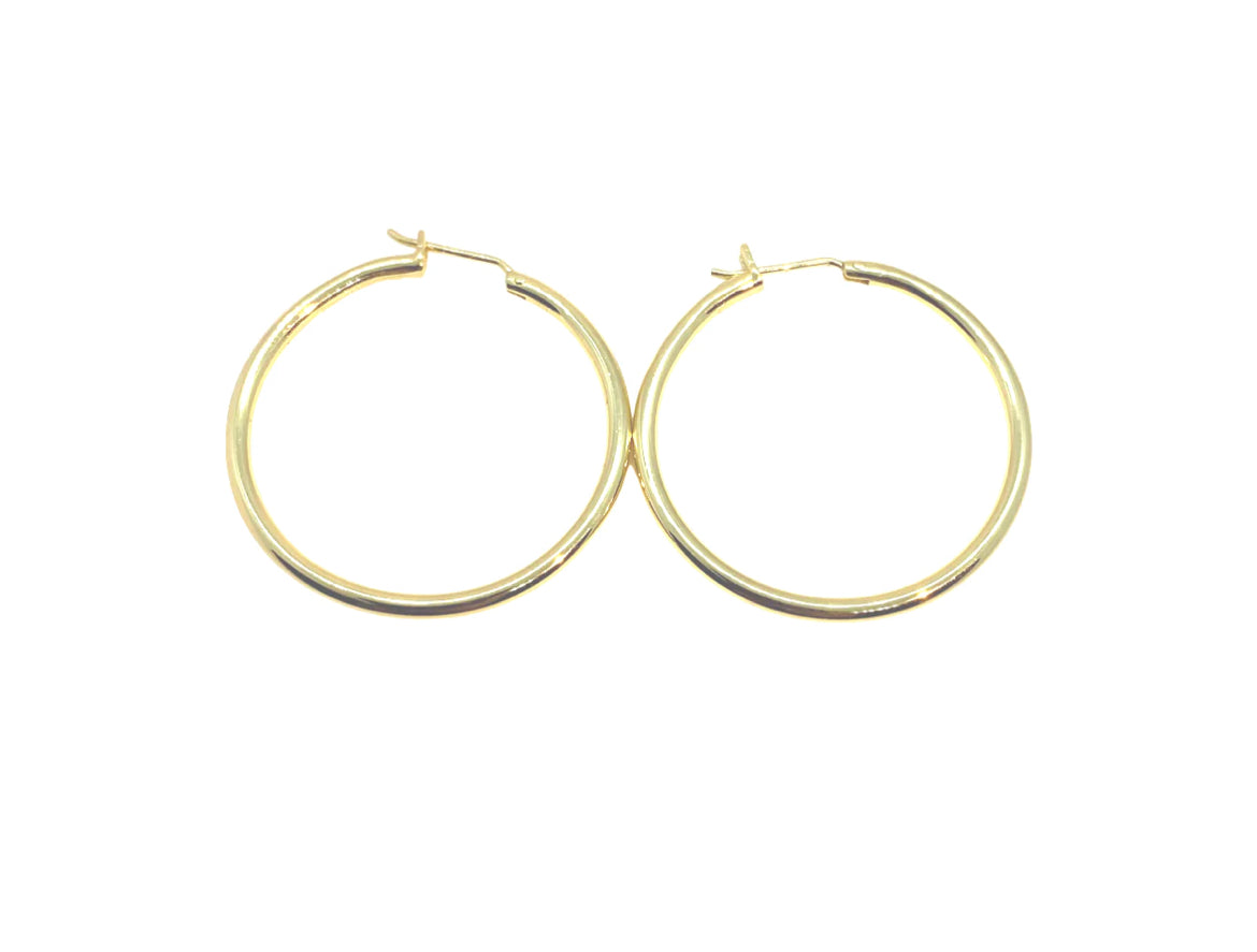 Gold hoops by EmandNate
