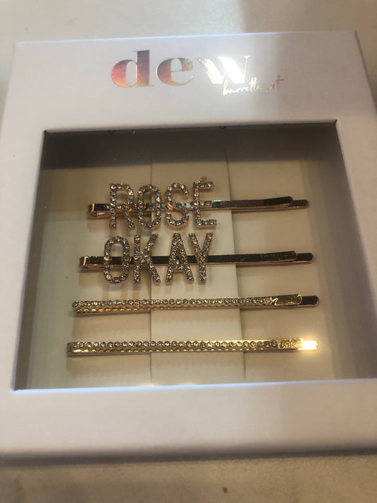 Dew Edit “Rosé Okay” hair pin set