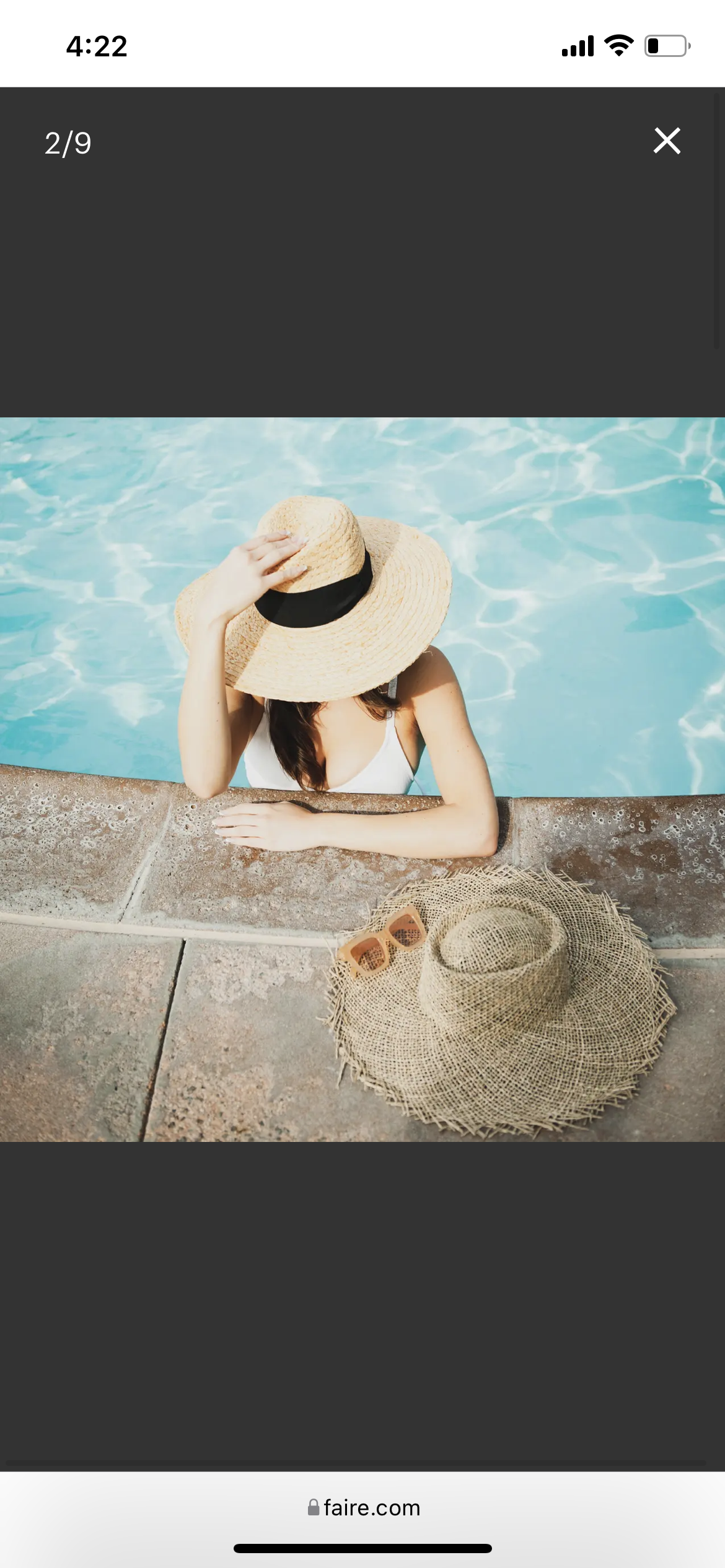Just Beachy straw hat