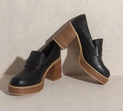 Hannah platform loafers