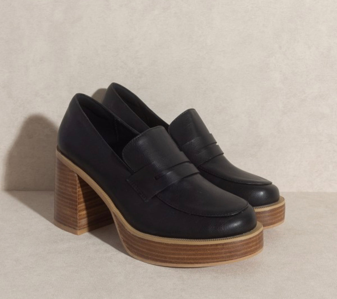 Hannah platform loafers