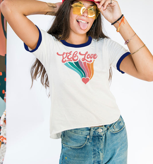 YEG love vintage style tee