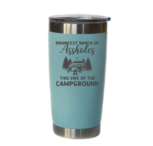 Side of the campground tumbler