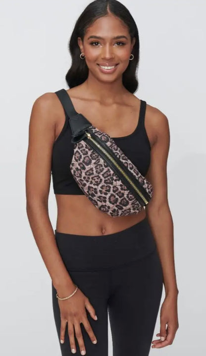 Leopard sidekick belt bag
