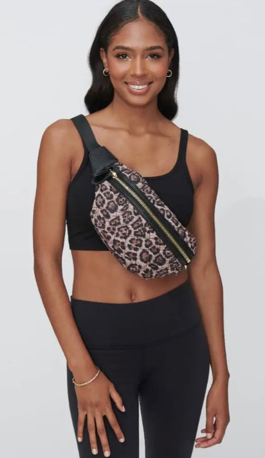 Leopard sidekick belt bag