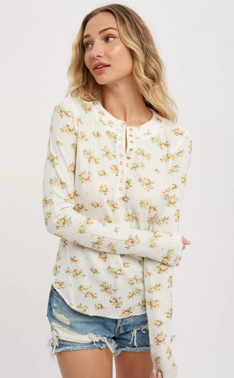 One of the Girls printed Henley