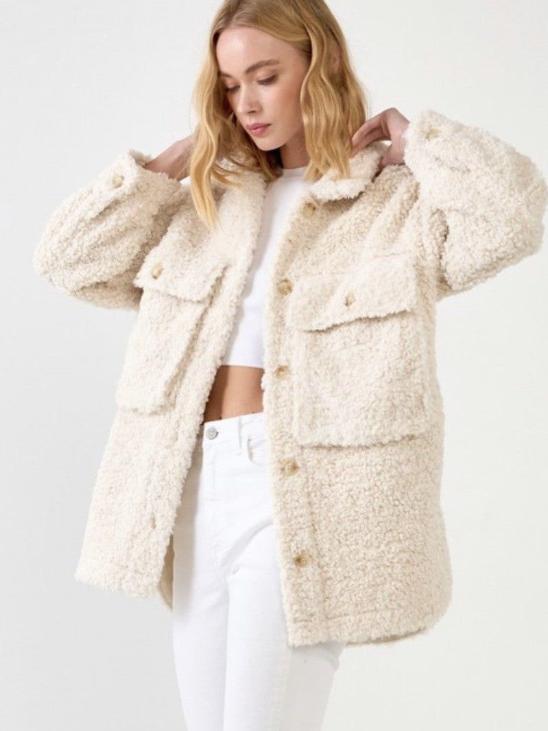 ‘After Slopes’ Sherpa jacket