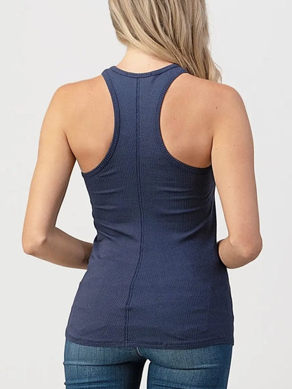 Essentials ribbed racerback tank