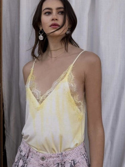 Citrus tie dye cami