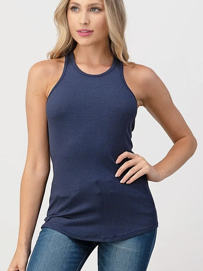 Essentials ribbed racerback tank